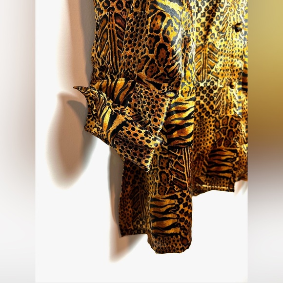 Animal Print Long Sleeve Blouse 1970s - Picture 6 of 8